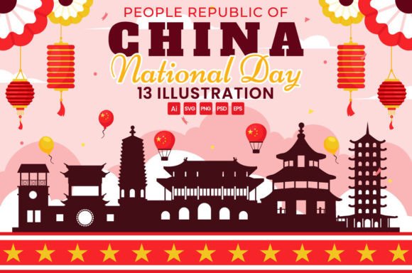 Celebrating the Golden Jubilee: The Ultimate Vector Collection for China National Day