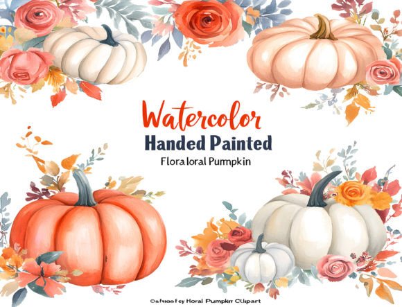 Elevating Autumn Design: The Strategic Value of Watercolor Pumpkin Bouquets Clipart