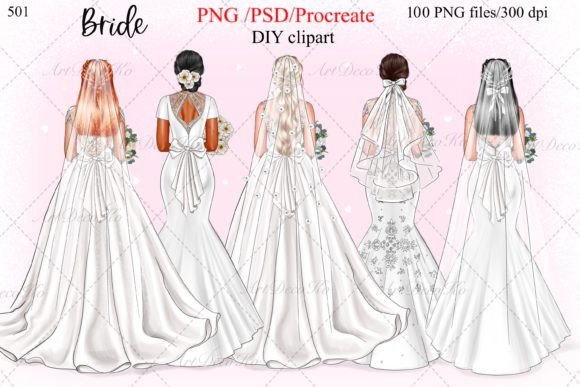 Elevating Your Designs with Premium Bride Clipart and Wedding Clipart