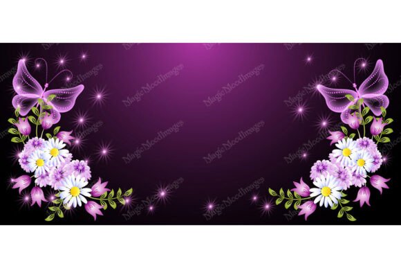 Enchanting Designs: Magic Butterflies Fantasy Flowers Stars