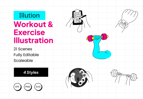 Illution - Workout Exercise: 21x4 Style Assets