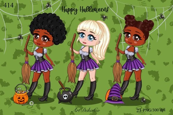 Spooky and Cute: How Halloween Clipart, Witch PNG, and Chibi Clip Elevate Your Designs